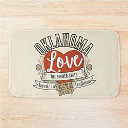 Oklahoma Love Bath Mat