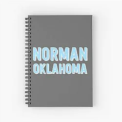 Norman Oklahoma Spiral Notebook