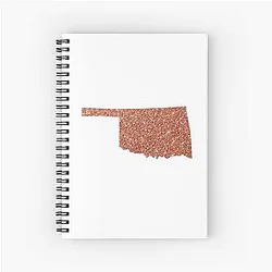 Crimson Oklahoma Spiral Notebook
