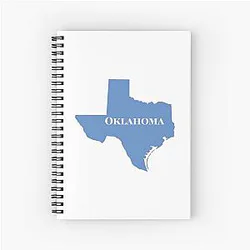 Oklahoma Texas Funny Spiral Notebook