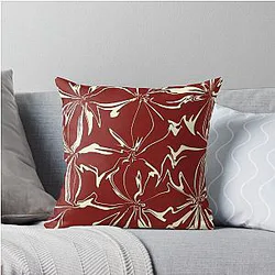 Norman Oklahoma Football Colors Design Throw Pillow