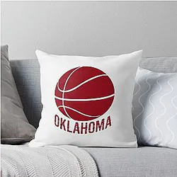 Oklahoma Basketball Throw Pillow