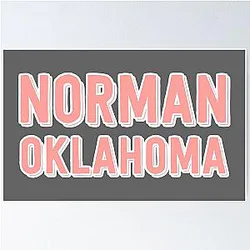 Norman Oklahoma poster