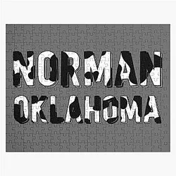 Norman Oklahoma cow print Jigsaw Puzzle