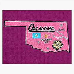 Oklahoma Tourist Map Puzzle