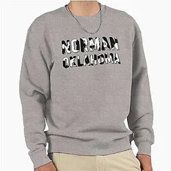 Norman Oklahoma cowprint Pullover Sweatshirt