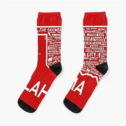 Oklahoma Map Socks