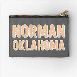 Oklahoma Norman Zipper Pouch