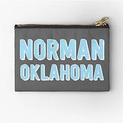 Norman Oklahoma Zipper Pouch