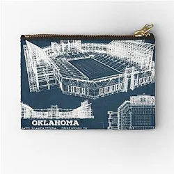 Owen Field Oklahoma Zipper Pouch
