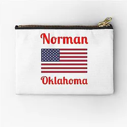 Norman Oklahoma Stylish Prints Zipper Pouch