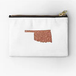 Crimson Oklahoma Zipper Pouch