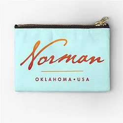 Norman Oklahoma Zipper Pouch