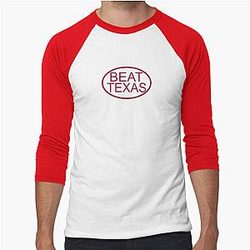Oklahoma Beat Texas Baseball Sleeve T-Shirt