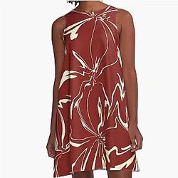 Norman Oklahoma Football Colors Design Pattern A Line Dress