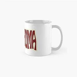 Oklahoma Cream Classic Mug in Red Letters