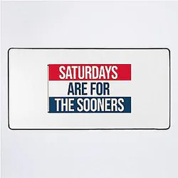 Saturdays for the Oklahoma Sooners Desk Mat