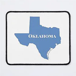 Oklahoma Texas Funny Mouse Pad