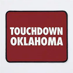Touchdown Oklahoma White Mouse Pad