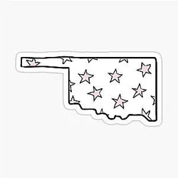 Oklahoma with Pin-Up Sticker