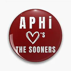 Oklahoma Sooners Sorority Gameday Pin Alpha Phi