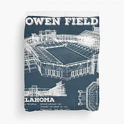 Owen Field Oklahoma Duvet Cover