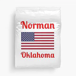 Norman Oklahoma Stylish Prints Duvet Cover