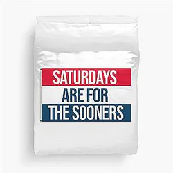 Saturdays for the Oklahoma Sooners Duvet Cover