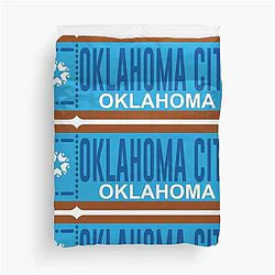 Oklahoma City Ticket Duvet Cover