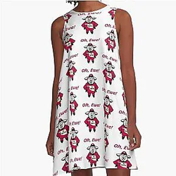 Oklahoma Gridiron Tee: College Football Fan and Youth Wear A Line Dress