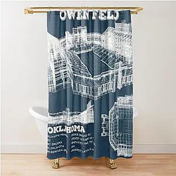 Owen Field Oklahoma Shower Curtain