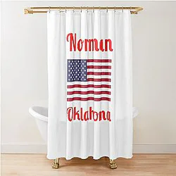 Norman Oklahoma Stylish Shower Curtain