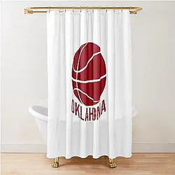 Oklahoma Basketball Shower Curtain