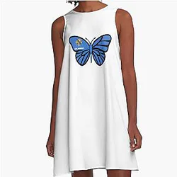State of Oklahoma Butterfly A-Line Dress