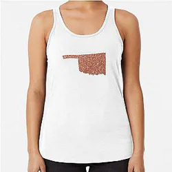 Crimson Oklahoma Racerback Tank Top