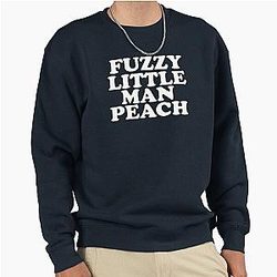Old Gregg Fuzzy Man Peach Pullover Sweatshirt