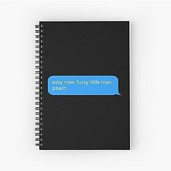 Old Gregg - Easy Today, Fuzzy Little Man Peach Spiral Notebook