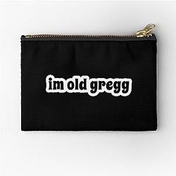 I'm Old Gregg Popular Speech black Zipper Pouch