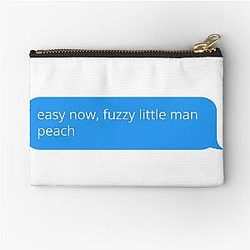Gregg - Easy Now, Little Man Peach Zipper Pouch