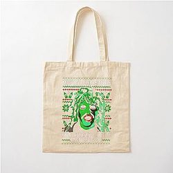Merry Christmas Fuzzy Little Man Old Gregg Mighty Boosh Crimp Pie Cotton Tote Bag