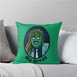 Portrait of Old Gregg Throw Pillow
