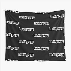 I'm Old Gregg Speech Mood black Tapestry