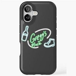 The Mighty Boosh Old Greggs Place neon sign iPhone tough case