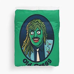 Portrait of Old Gregg Duvet Cover