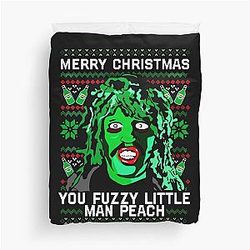 Merry Christmas You Fuzzy Little Man Mighty Boosh Crimp Pie Duvet Cover