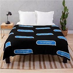 I'm Old Gregg Meme Speech Mood Throw Blanket