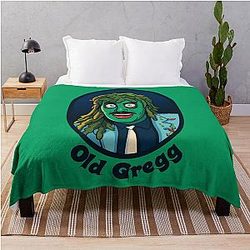 Portrait of Old Gregg Standard Throw Blanket