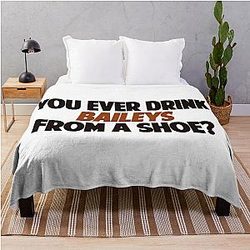 Old Gregg - You Ever Drink Baileys From a Shoe? Throw Blanket