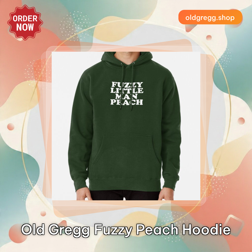 Old Gregg Fuzzy Peach Hoodie