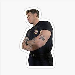 Evan Buckley Oliver stark 911 Sticker